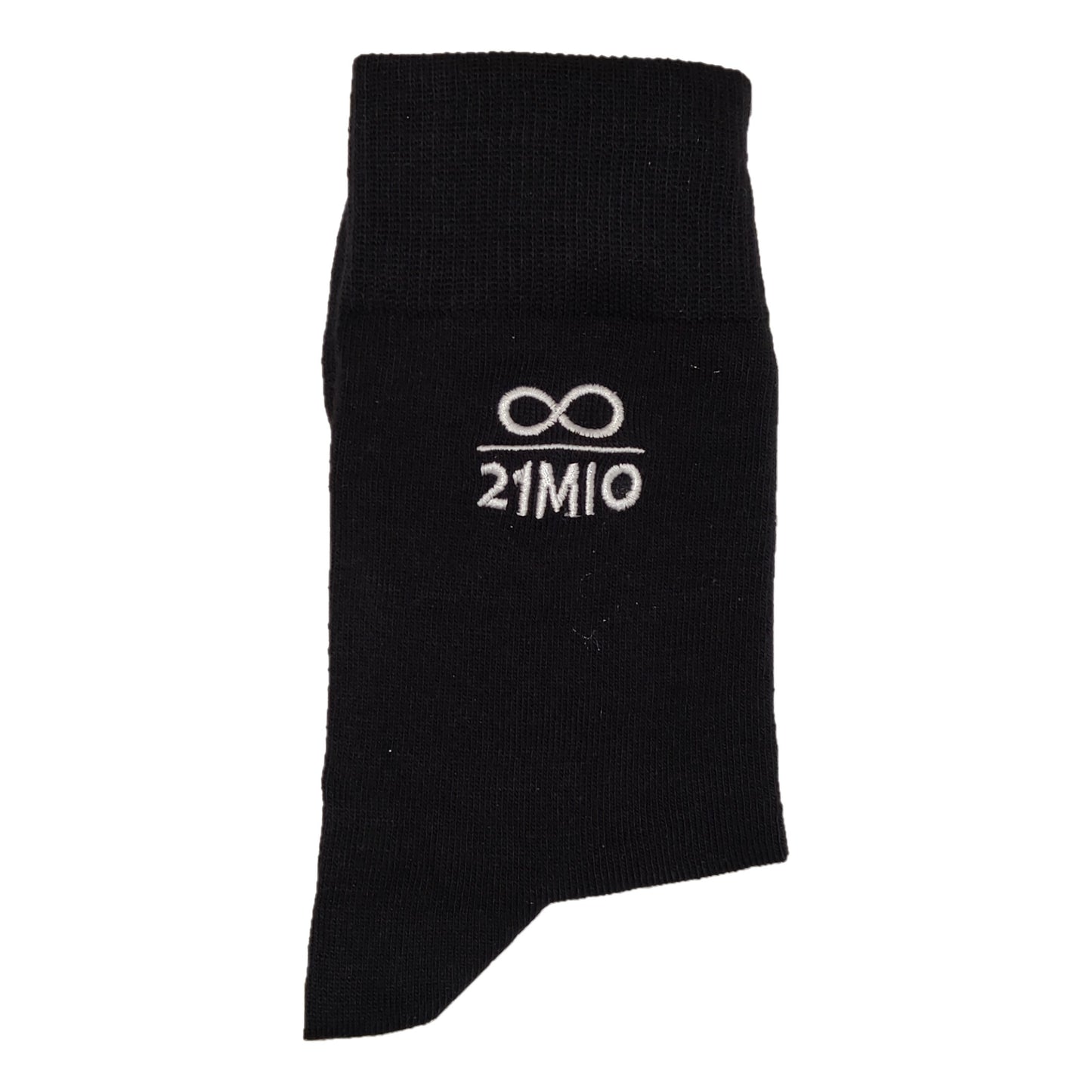 Personalisierte SOCKEN mit Crypto Infinity 21 Million und Wunschtext bestickt