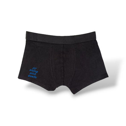 Boxershort mit what3words Adresse personalisiert