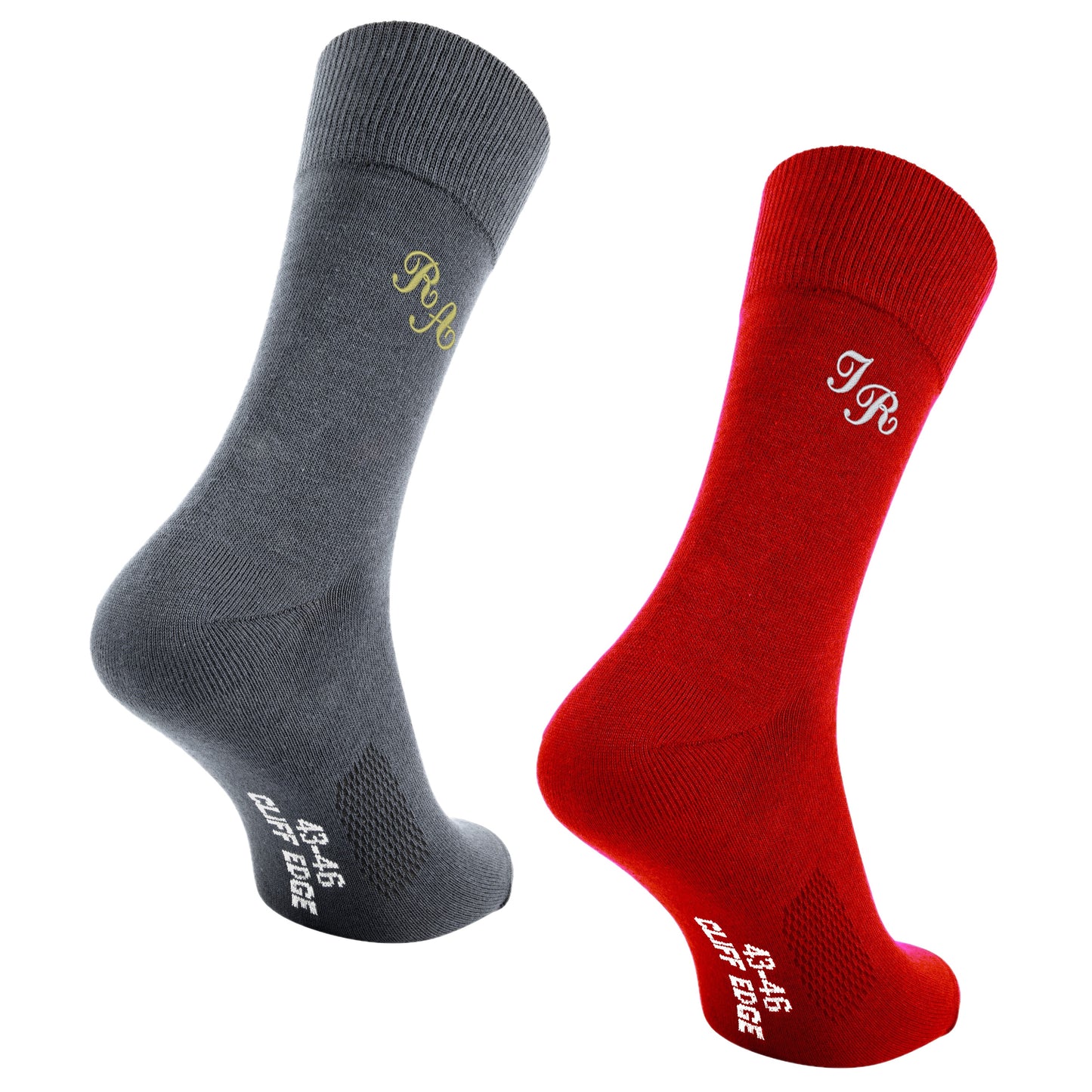 Personalisierte SOCKEN mit Monogramm Initialen bestickt