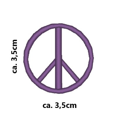 Personalisierte SOCKEN mit Peace-Symbol und Wunschtext bestickt