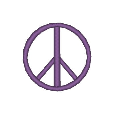 Personalisierte SOCKEN mit Peace-Symbol und Wunschtext bestickt