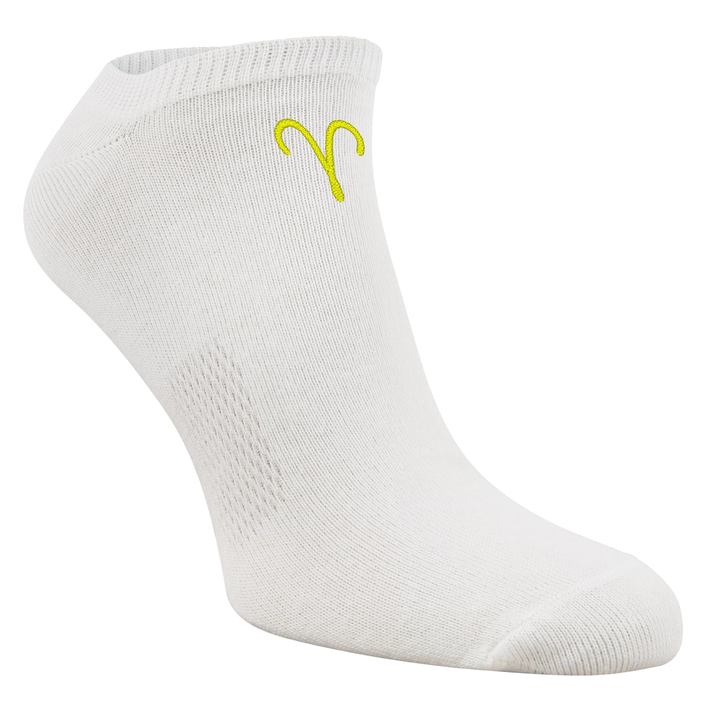 Personalisierte SOCKEN mit Sternzeichen Widder-Sign und Wunschtext bestickt