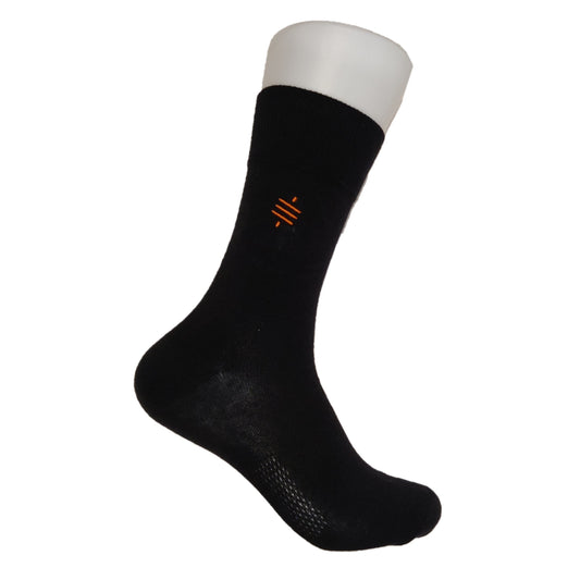 Business-Socken mit Satoshi-Symbol und Wunschtext